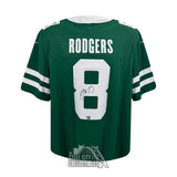 Aaron Rodgers Autographed New York Jets Green Fuse Nike Football Jersey-Fanatics