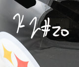 Kaleb Johnson Autographed Pittsburgh Steelers F/S Speed Helmet - Beckett W Holo