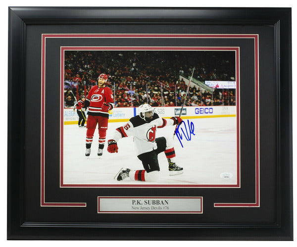 Subban Signed Framed 11x14 New Jersey Devils Hockey Photo JSA