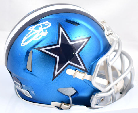 Emmitt Smith Autographed Dallas Cowboys Blaze Speed Mini Helmet-Beckett W Holo