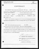 Biggie Munn HOF Michigan State Head Coach Signed/Auto Contract JSA BA199647