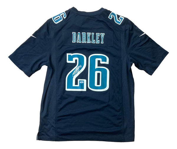Saquon Barkley Signed Eagles Super Bowl 59 LIX Black Nike Jersey PSA 3C89566