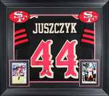 Kyle Juszczyk Signed 2025 Rivalries Black Pro Style Framed Jersey BAS Witnessed