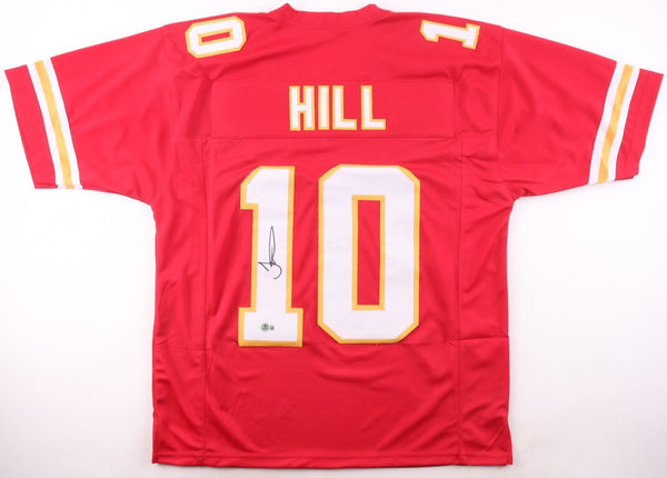 Tyreek Hill Signed Kansas City Chiefs Jersey (Beckett) 8xPro Bowl W.R.