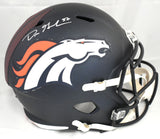 Dre Greenlaw Autographed Denver Broncos F/S Speed Helmet - Beckett W Holo