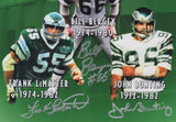 1980 NFC Champions Eagles Multi-Signed 11x14 Photo Framed JSA 176233
