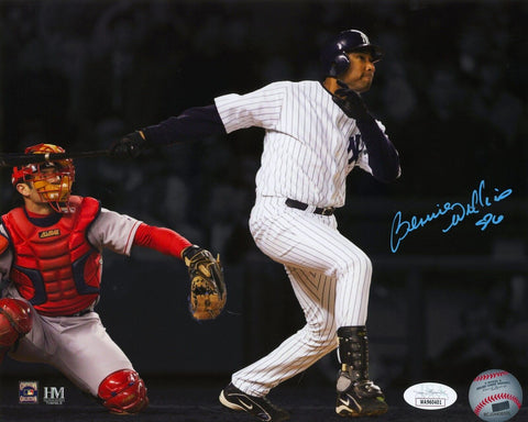 Bernie Williams New York Yankees Signed ALCS Blue Ink 16x20 Photo JSA