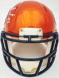 MONTEZ SWEAT AUTOGRAPHED CHICAGO BEARS FLASH ORANGE SPEED MINI HELMET JSA 232850