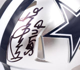 Randy White Autographed Dallas Cowboys Speed Mini Helmet w/SB MVP-Beckett W Holo