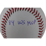 Alan Trammell Autographed Detroit Tigers OML Baseball 4 Stat Beckett 49310