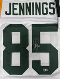 GREG JENNINGS Packers Signed Custom Replica White Jersey AUTO - BAS