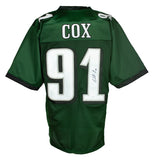 Fletcher Cox Signed Custom Green Pro Style Football Jersey JSA ITP