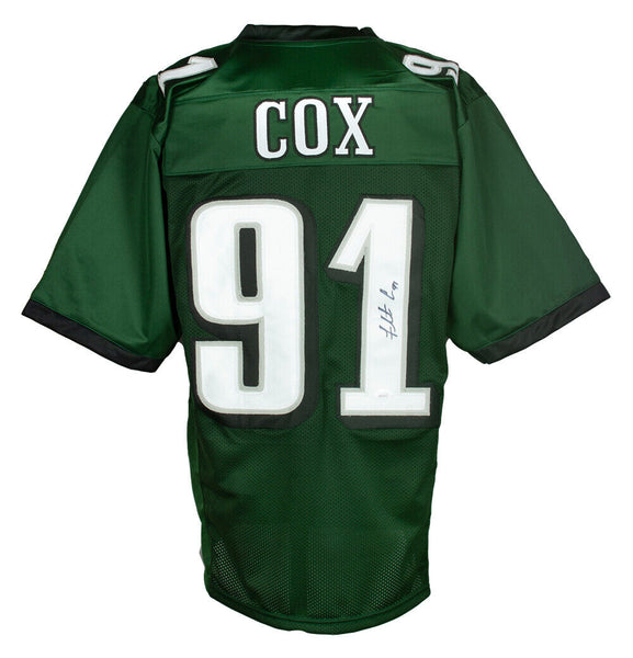 Fletcher Cox Signed Custom Green Pro Style Football Jersey JSA ITP