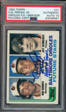 1982 Topps #21 Cal Ripken Jr. Rookie RC Signed 2007 HOF PSA/DNA 10 Auto Fanatics