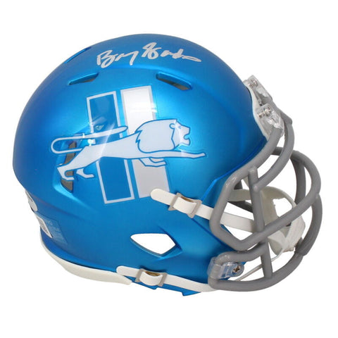 Barry Sanders Autographed Detroit Lions Alternate Speed Mini Helmet Beckett