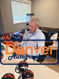 John Elway Signed Denver Broncos VSR4 TB 97-23 Mini Helmet HOF Beckett 50192