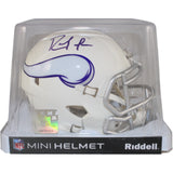 Randy Moss Autographed/Signed Minnesota Vikings Mini Helmet 24 Alt Beckett 50880