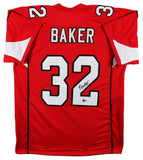 Budda Baker Authentic Signed Red Pro Style Jersey Autographed BAS Witnessed