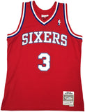 76ERS ALLEN IVERSON AUTOGRAPHED MITCHELL & NESS 2002-03 JERSEY L BECKETT 245735