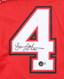 Larry Johnson Signed UNLV Runnin' Rebels Jersey (Beckett) #1 Overall Pick 1991