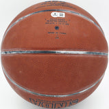 Julius Dr. J Erving Autographed Leather Basketball 76ers Beckett BS30222