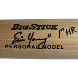 Eric Young Autographed Colorado Rockies '93 Opening Day Bat 1st HR Beckett 53387