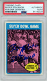 Roger Staubach Autographed 1972 Topps #139 Rookie Card SB MVP PSA Slab 43553