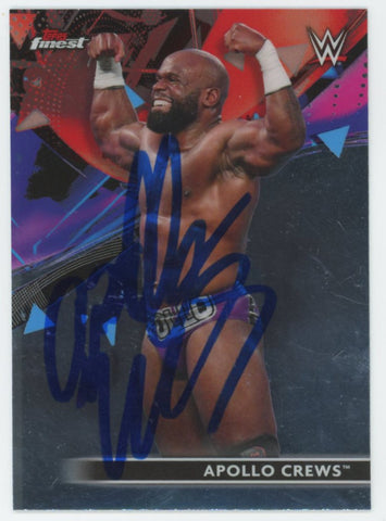Apollo Crews WWE Authentic Signed 2021 Topps #43 Card Autographed BAS #BS86660