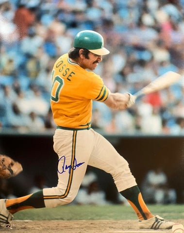 Athletics Catcher RAY FOSSE Signed 16x20 Photo #2 AUTO - 2 x World Series Champ