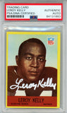 Leroy Kelly Signed 1967 Philadelphia #43 Trading Card PSA Slab 43650