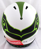 Kenneth Walker Seahawks F/S Lunar Speed Authentic Helmet- Beckett W Holo *Green