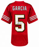 Jeff Garcia (49ers) Signed Red Custom Football Jersey - (SCHWARTZ SPORTS COA)