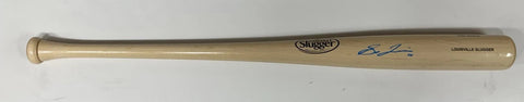 Brewers SAL FRELICK Signed Louisville Slugger Blonde Bat AUTO - BAS