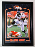 Shannon Sharpe Autographed 16x20 Denver Broncos Photo Deluxe Framed Beckett COA