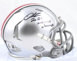 Quinshon Judkins Signed Ohio State Speed Mini Helmet 24 Natl Champs - Beckett W