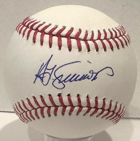 Cardinals Brewers HOF'er TED SIMMONS Signed Official MLB Baseball AUTO - BAS