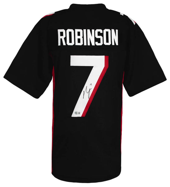 Bijan Robinson Signed Black Custom Football Jersey - (Beckett COA)