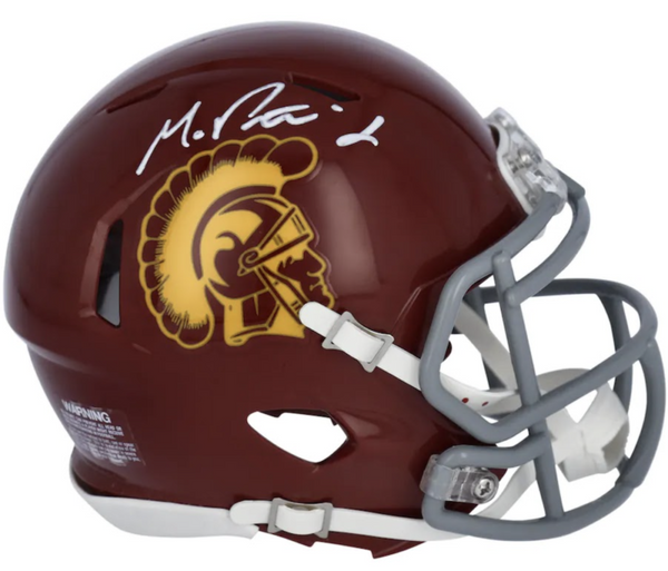 MICHAEL PITTMAN JR. Autographed USC Trojans Mini Speed Helmet FANATICS