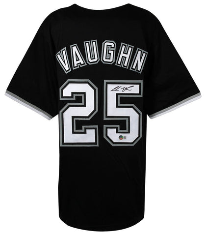 Andrew Vaughn (WHITE SOX) Signed Black Custom Jersey - (BECKETT COA)