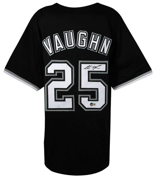 Andrew Vaughn (WHITE SOX) Signed Black Custom Jersey - (BECKETT COA)
