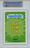 Ari Lehman Signed Garbage Pail Kids Green Bottom of Blake #SF6B BAS Slab 43069