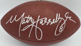 Matt Hasselbeck Autographed Signed NFL Leather Football Seahawks MCS Holo #64101