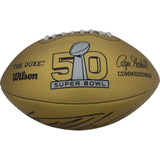 Von Miller Autographed/Signed Denver Broncos SB 50 Gold Football Beckett 48685