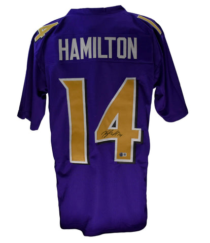 Kyle Hamilton Signed Color Rush Football Jersey Baltimore Ravens Beckett 200748