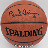 Paul Arizin Autographed NBA Leather Basketball Philadelphia Warriors JSA AV29196