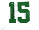 Tez Johnson Autographed White College Style Jersey - Beckett W Hologram *Black