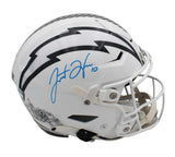 Justin Herbert Signed Los Angeles Chargers Speed Flex Authentic STS NFL Helmet