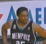 Nick Anderson Signed Grizzlies Jersey (JSA COA) Finished his Career in Memphis