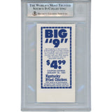 John Elway Autographed Denver Broncos 12/11/83 Ticket 1st Comeback Beckett 50998