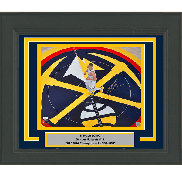 Framed Autographed/Signed Nikola Jokic Nuggets 16x20 Photo JSA COA #2